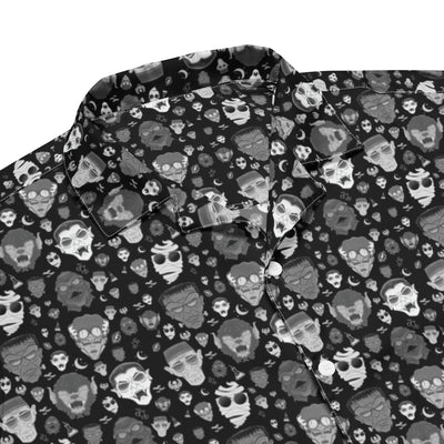Classic Monsters UniSex Button-Up