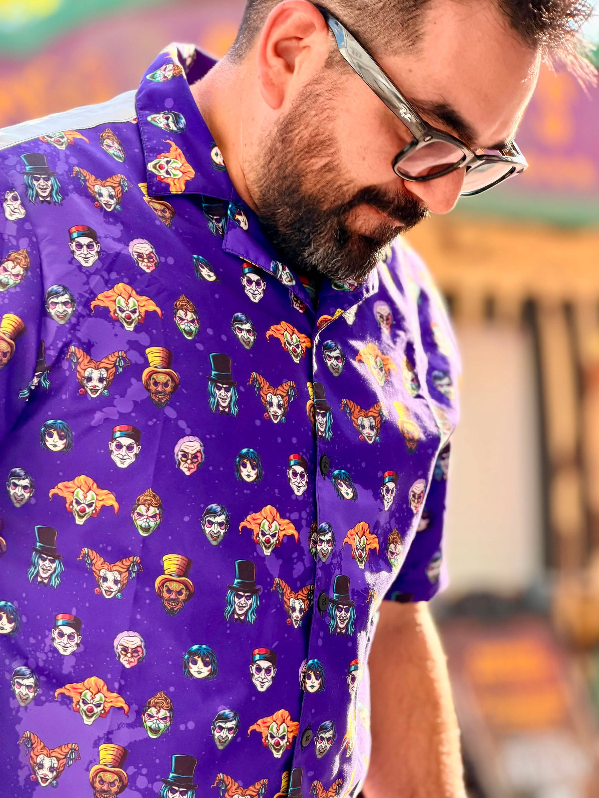 Unmask The Horror Button-Up
